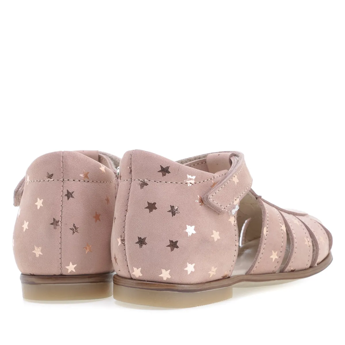 (1151B) Emel pink stars closed sandals