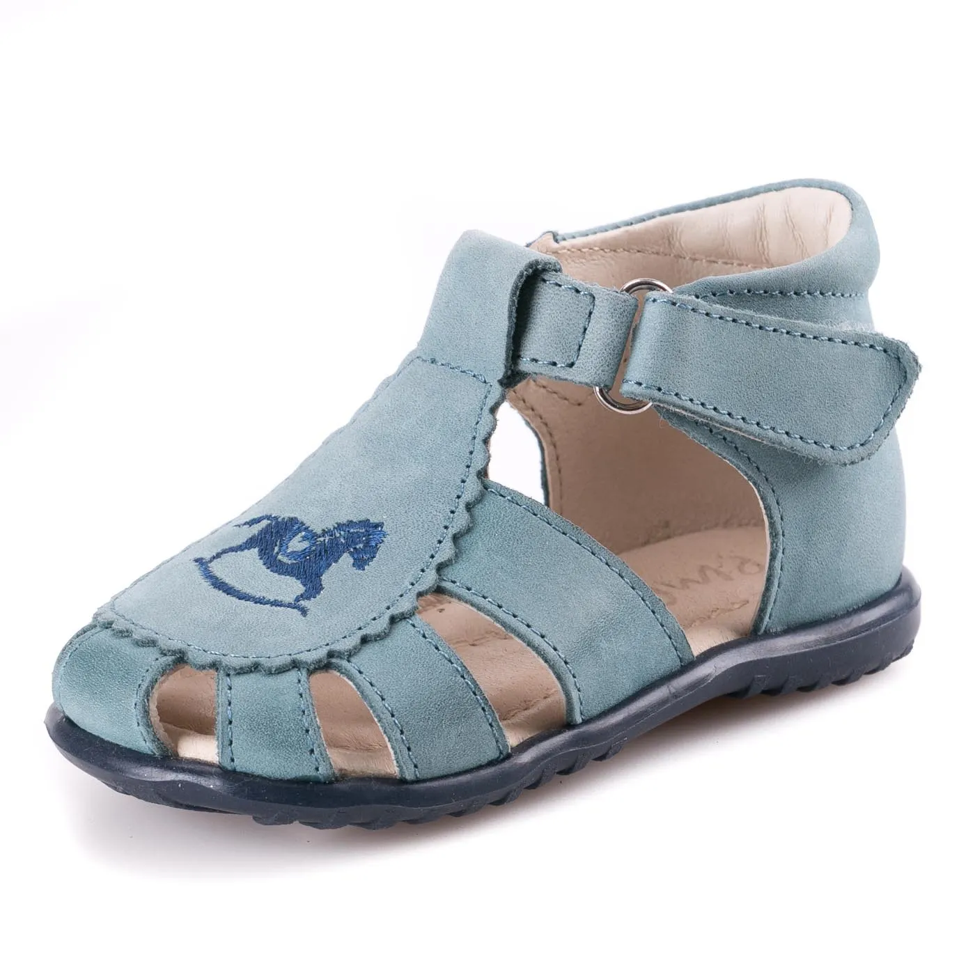 (1670-8) Emel blue closed sandals