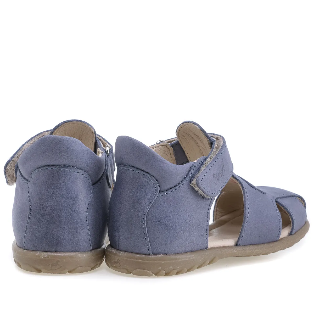 (2199-17) Emel blue closed sandals