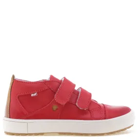 (2634-22) Low Velcro Trainers red