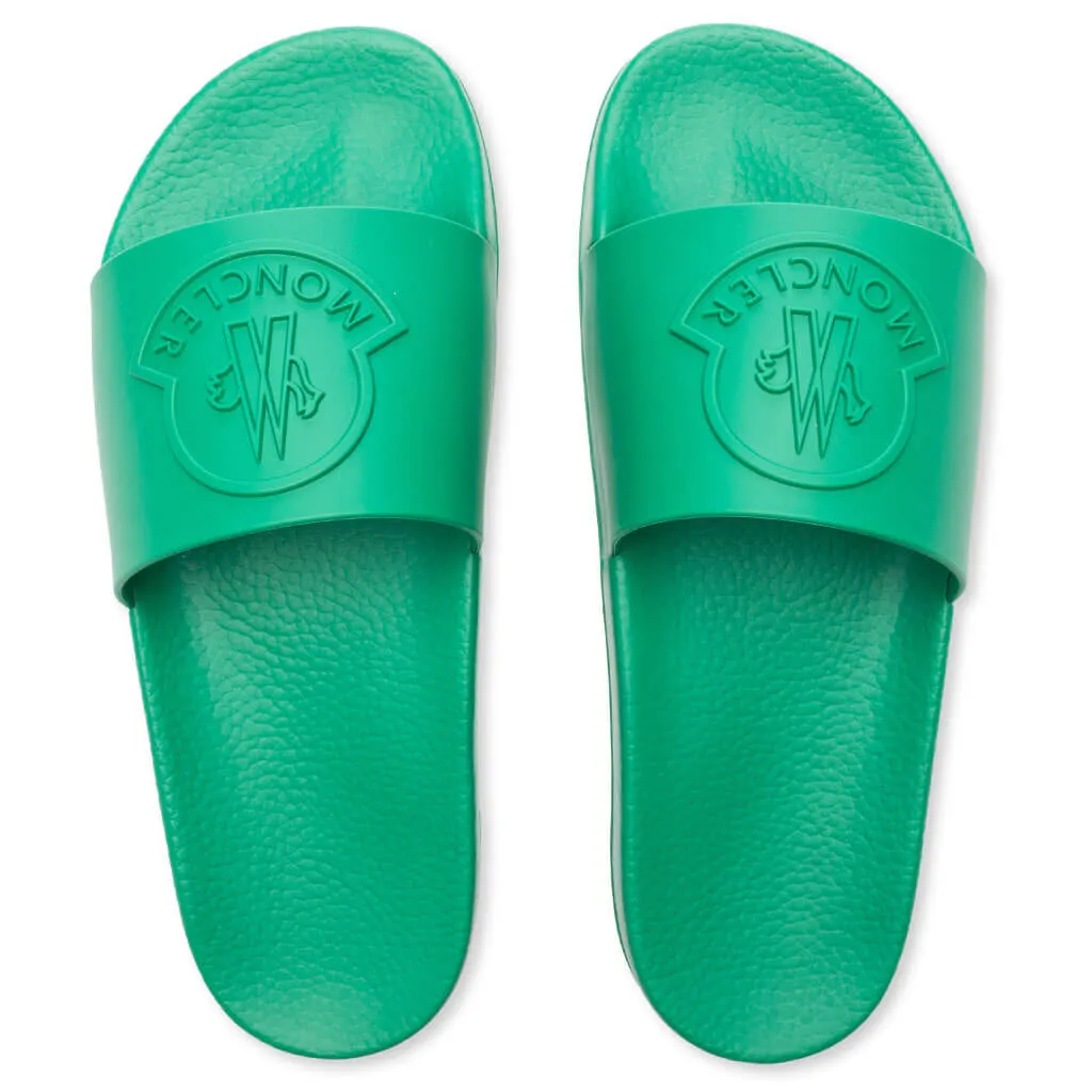 Basile Slides Shoes - Bright Green