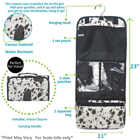 Black Cowhide NGIL Traveling Toiletry Bag