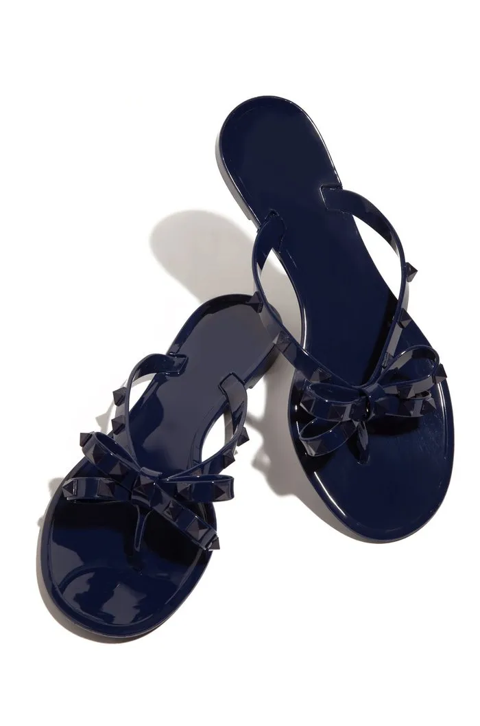 Black Valencia Matching Jelly Sandals