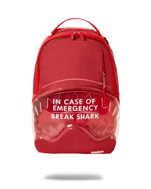 Break in Case of Emergency Shark Spray Ground Back Pack