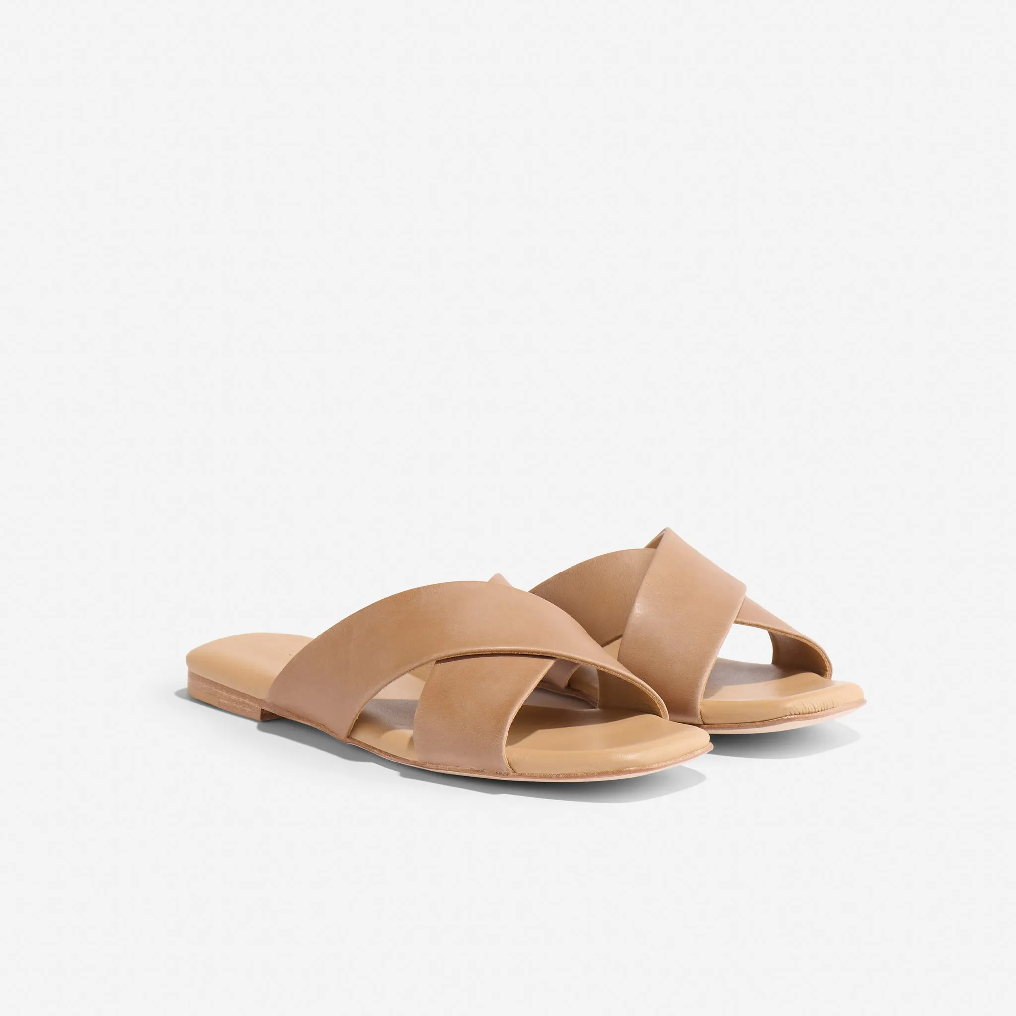 Catalina Slide Sandal Almond