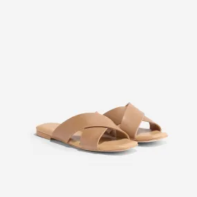 Catalina Slide Sandal Almond