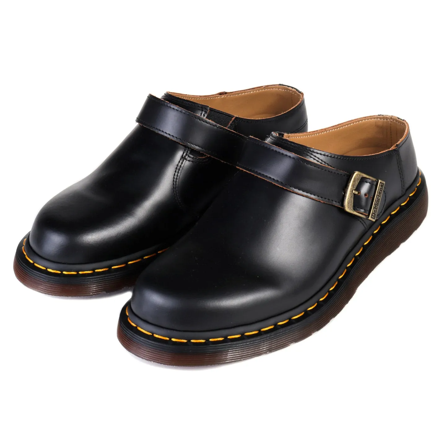 DR. MARTENS ARCHIVE MULE BLACK VINTAGE SMOOTH