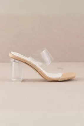 Emma Block Heels Clear