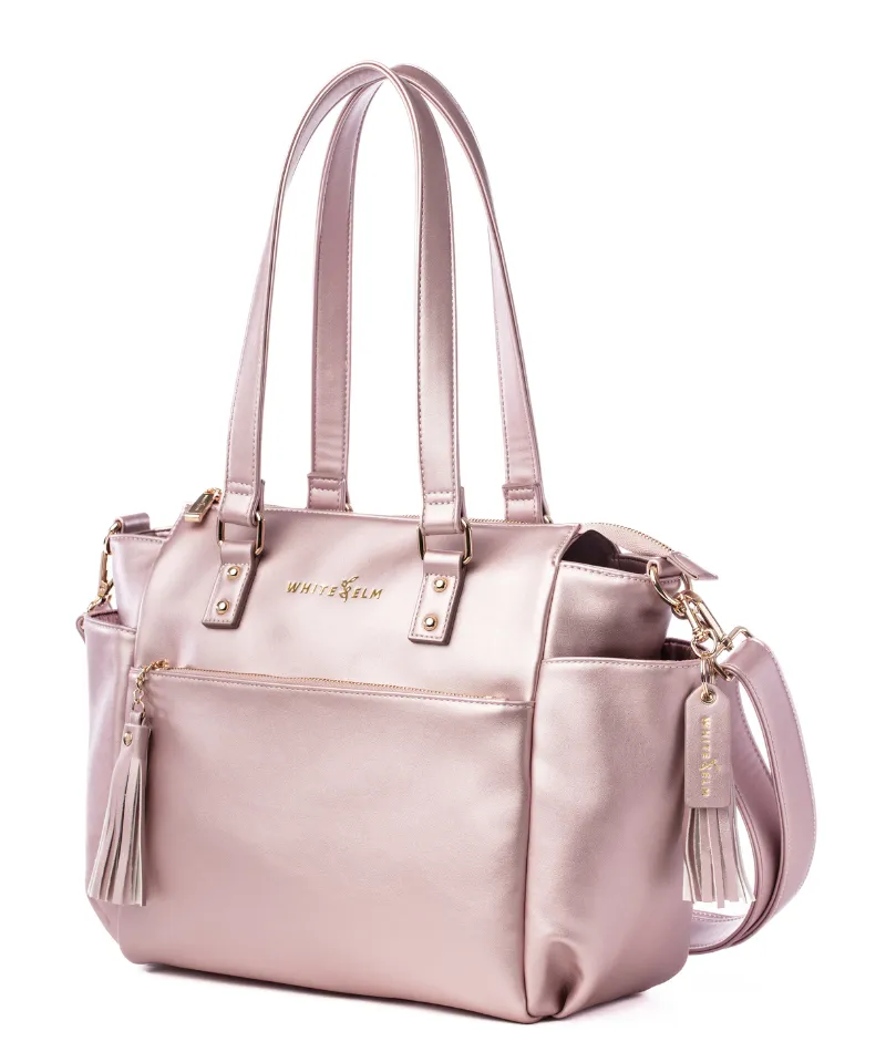 Gemini Mini Convertible Backpack - Pink Metallic