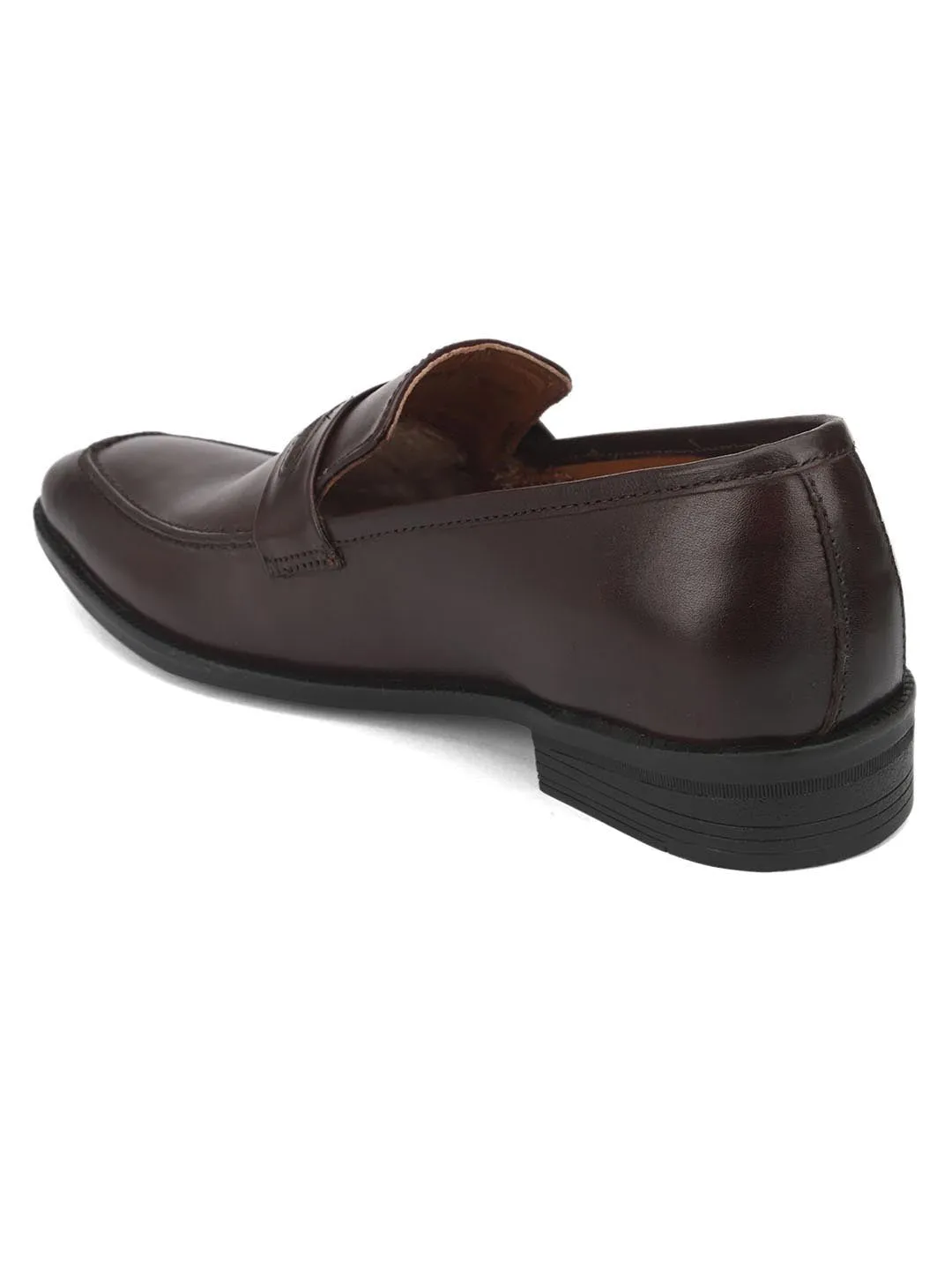 Genuine Leather Brown Office/ Dress Formal Slip On Shoes