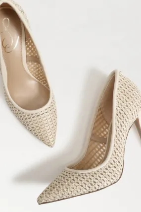 Elegant Ivory Rafia Hazel Pumps for Chic and Stylish Footwear