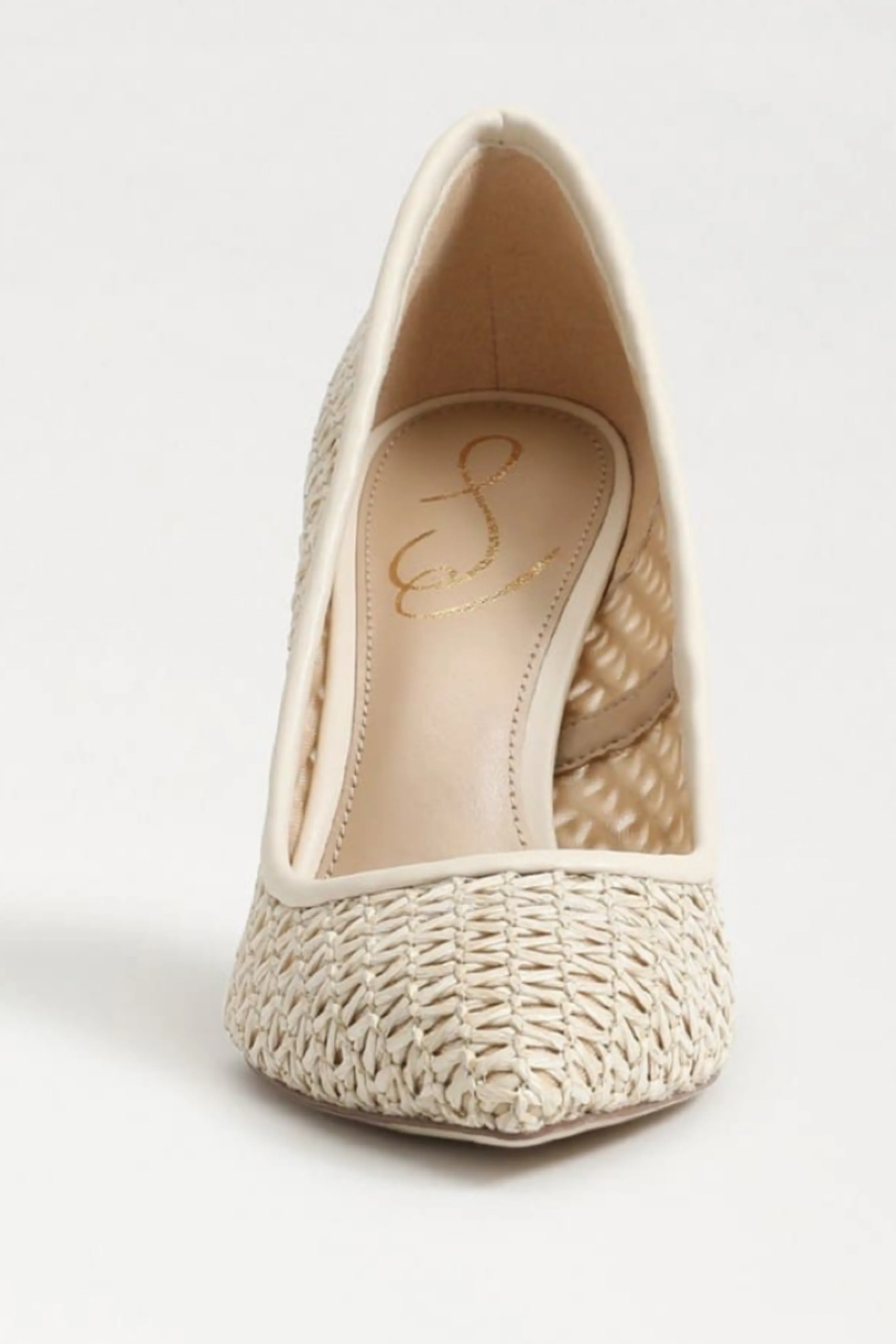 Elegant Ivory Rafia Hazel Pumps for Chic and Stylish Footwear