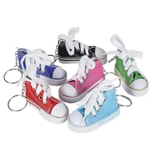 Kicko 3 Inch Sneaker Keychain - 12 Pack Mini Backpack Hook for Travelers - Keyring for Bag