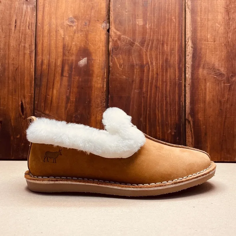 Kingsley Heath Sheepskin Slipon Tan/White/Gum