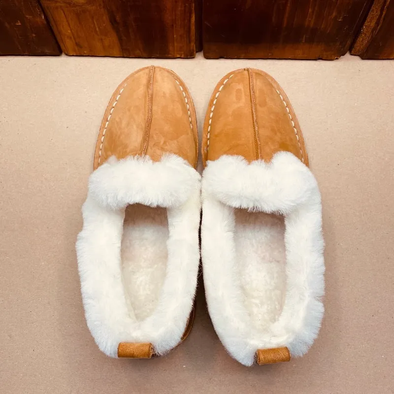 Kingsley Heath Sheepskin Slipon Tan/White/Gum