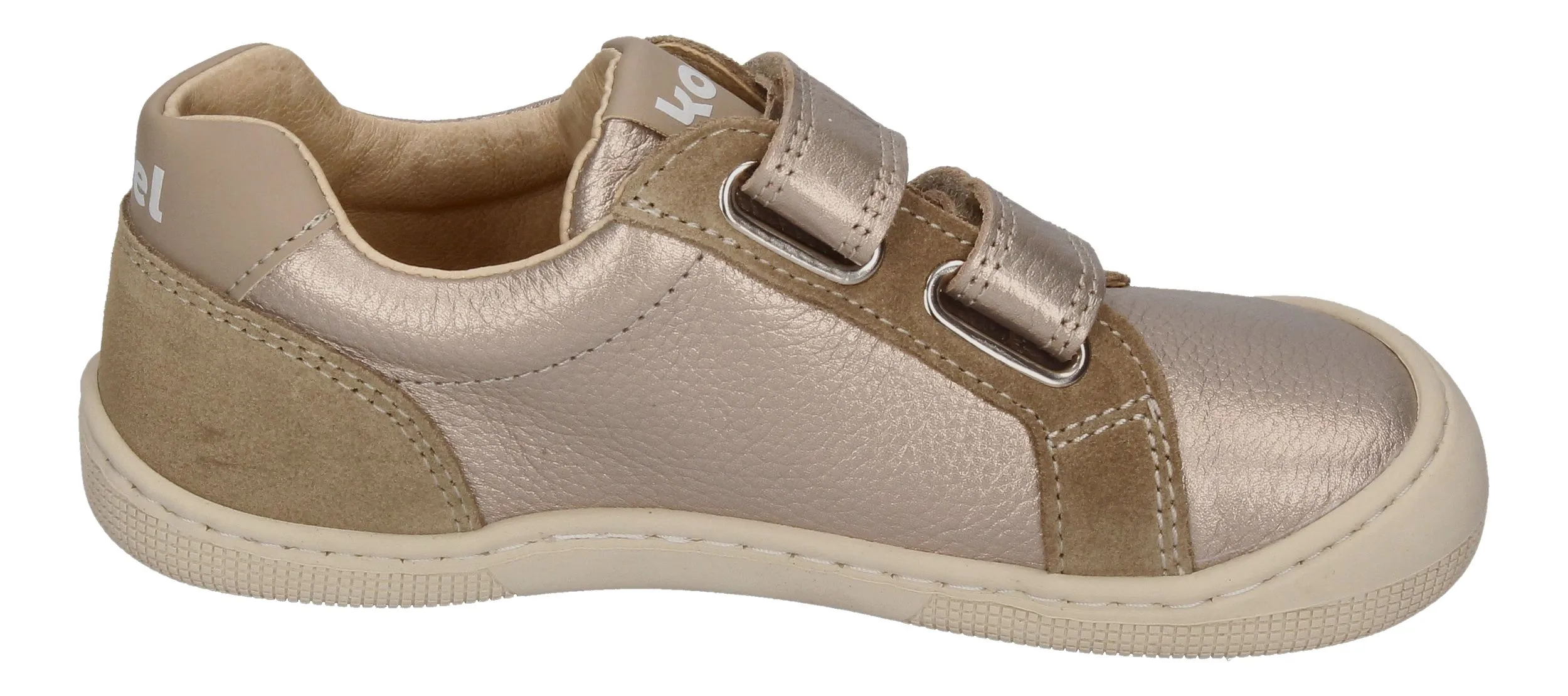 KOEL Barefoot Children's Shoes - Sneakers DENIS METALIC champagne