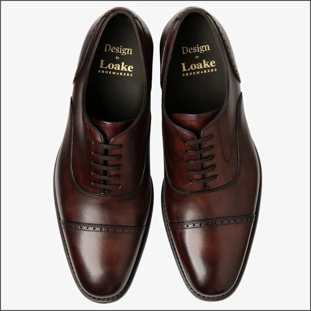 Loake Hughes Burgundy Semi-brouge*