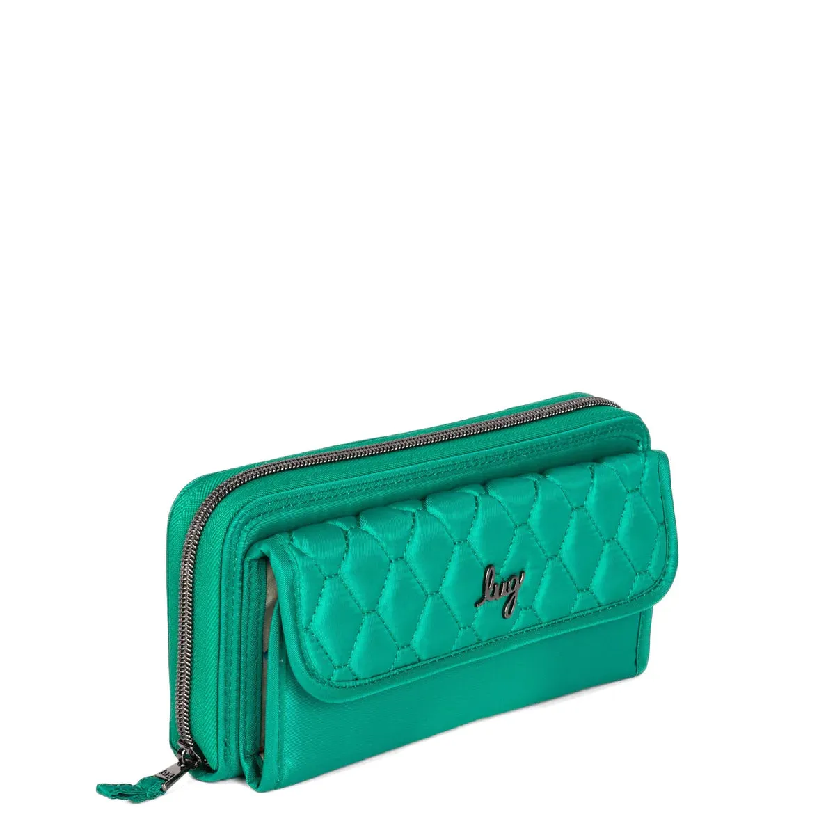 LUG Kickflip SE Convertible RFID Wallet in Kelly Green