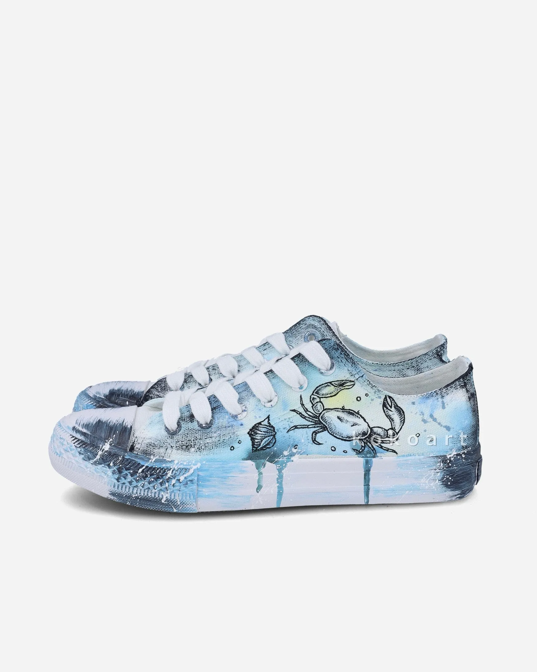 Marine Creatures Hand Painted Shoes