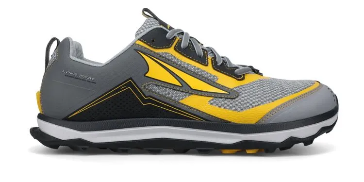 Men's Altra Lone Peak 5 SE, Gray/Yellow, 8 D Medium