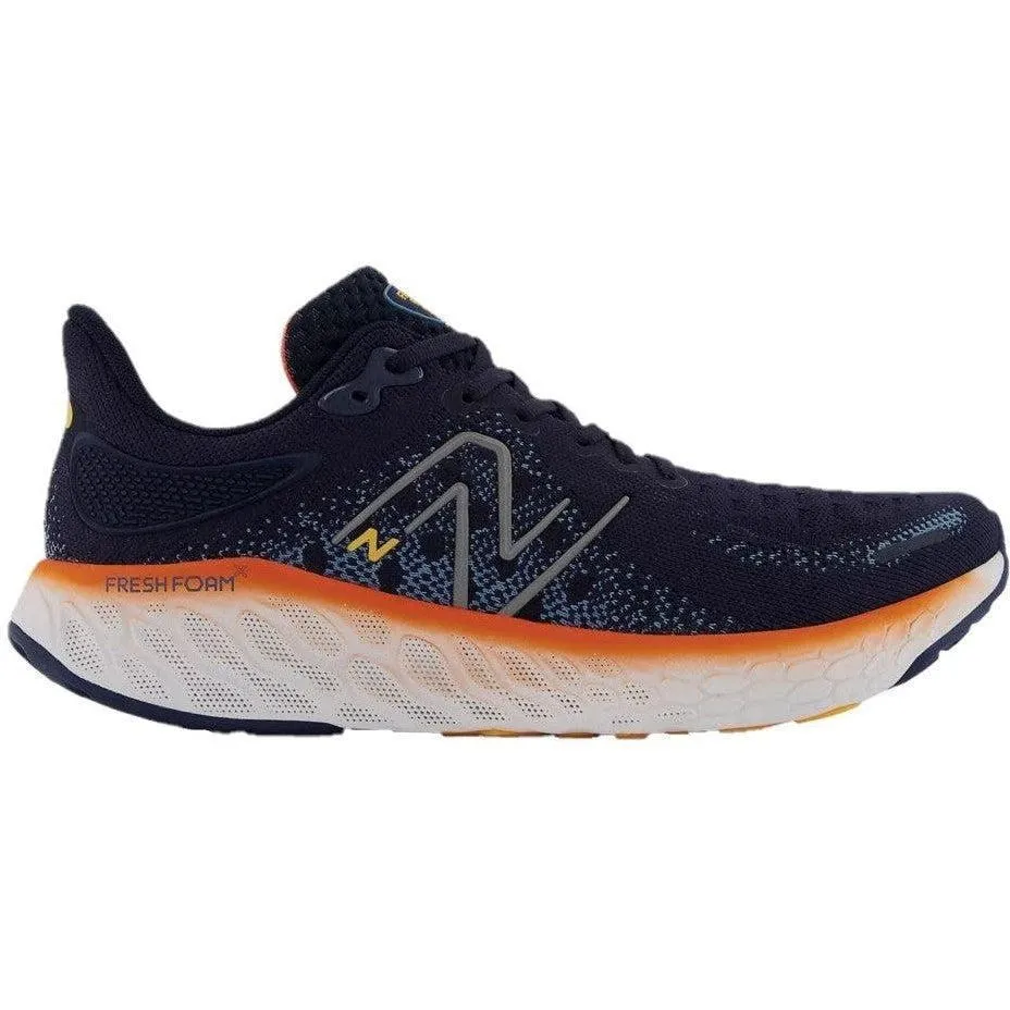 Men's New Balance Fresh Foam X 1080v12, Eclipse/Vibrant Orange, 14 D Medium