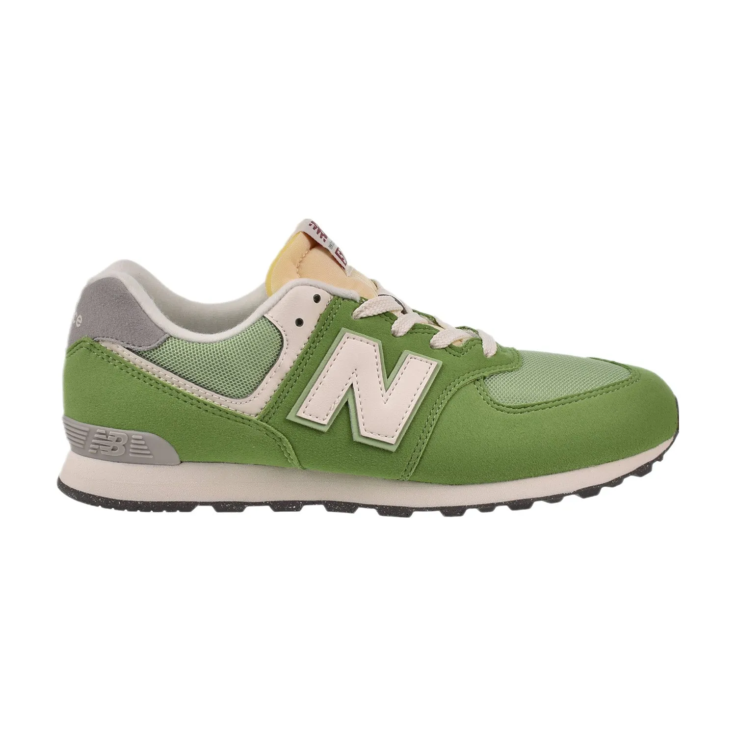 New Balance 574 Big Kids' Shoes Chive-white