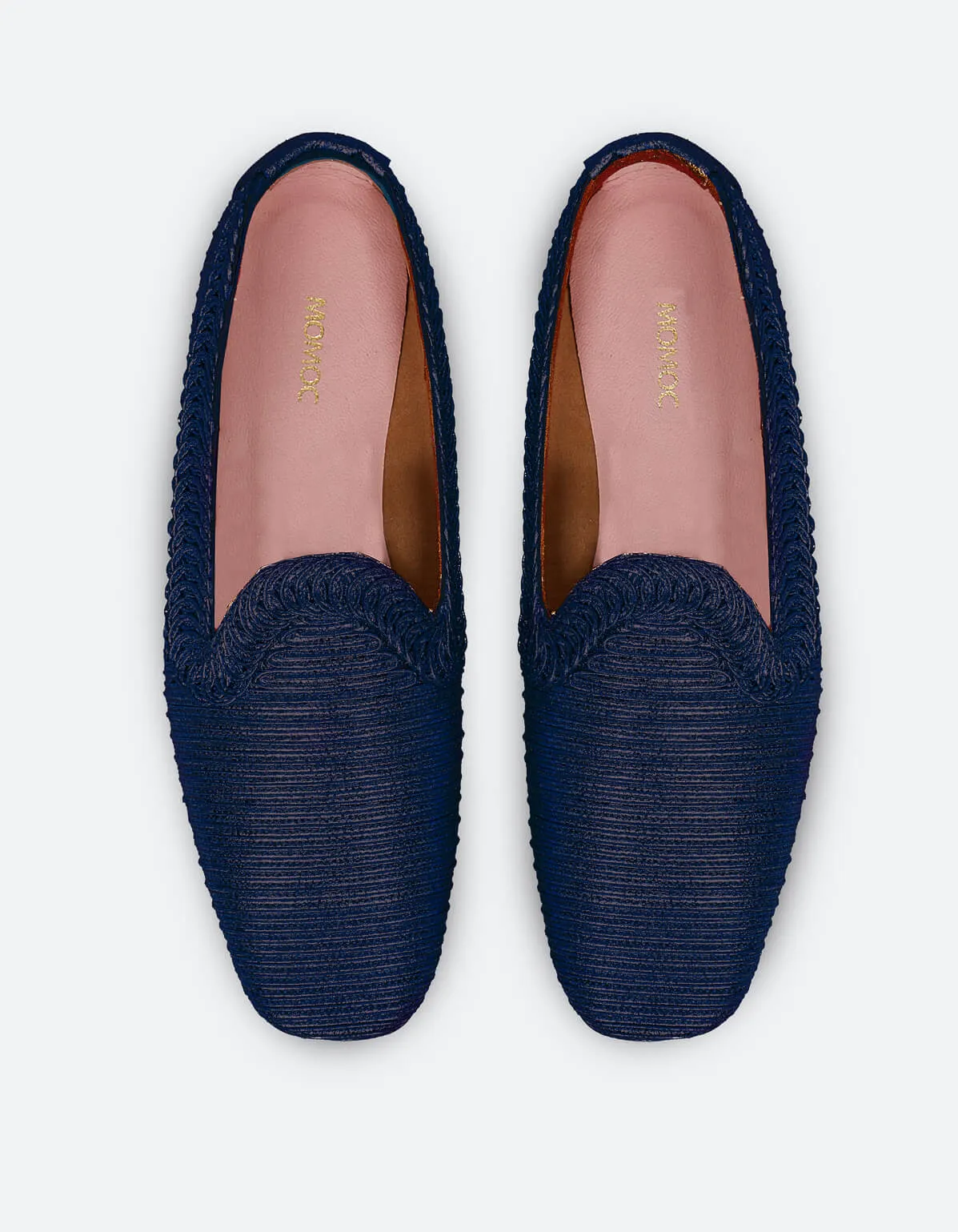 NY Metallic Vegan Loafers | Ocean Blue