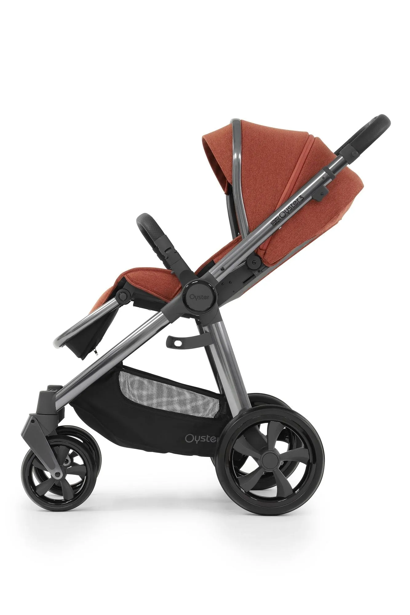 Oyster 3 Stroller Complete Bundle - Gun Metal / Ember