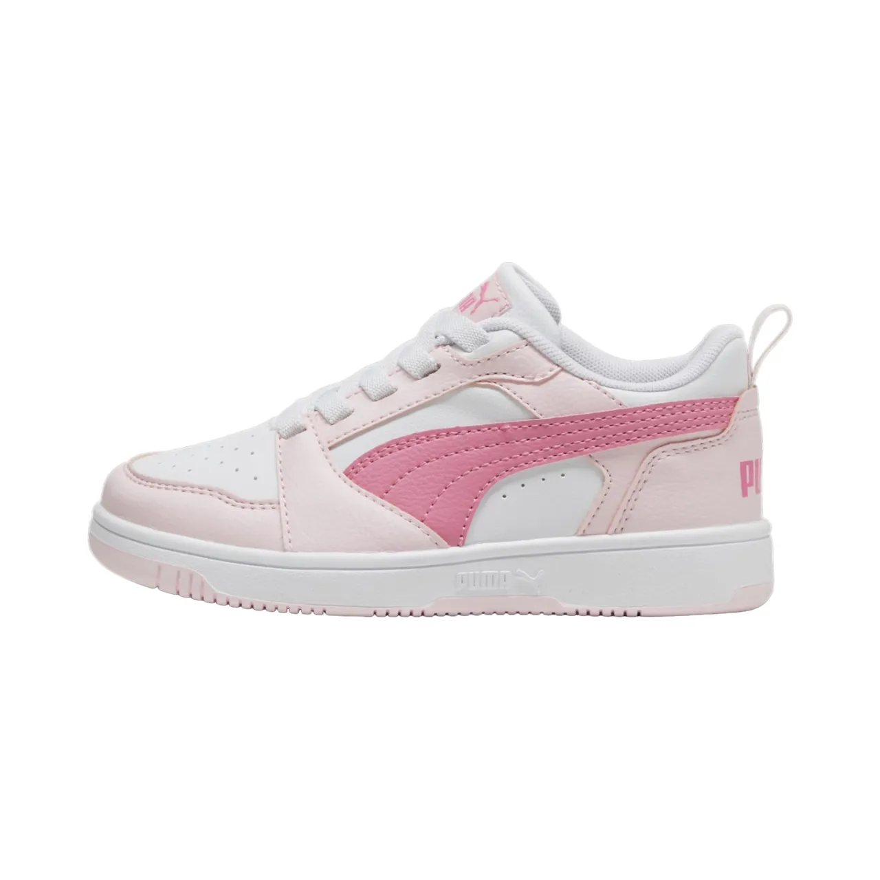 Puma Rebound v6 girls' sneakers shoe 396742-08 white-pink