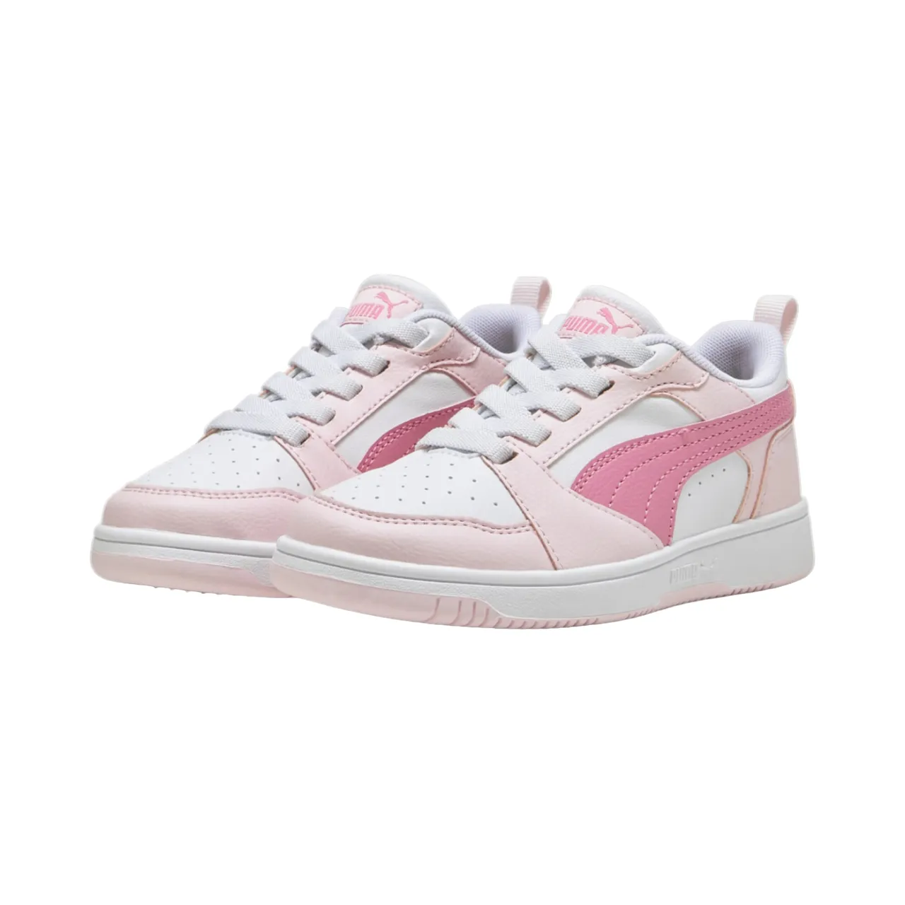 Puma Rebound v6 girls' sneakers shoe 396742-08 white-pink