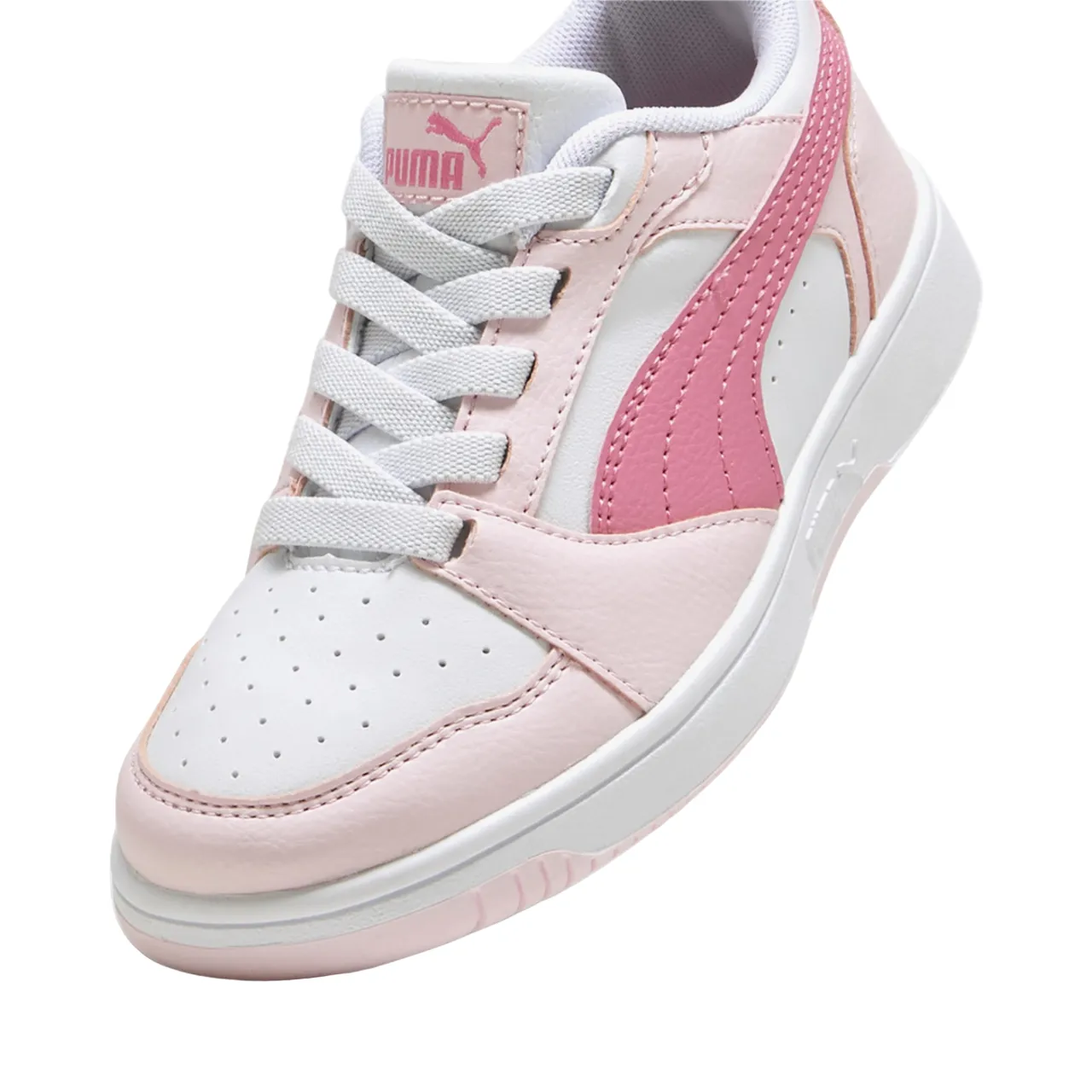 Puma Rebound v6 girls' sneakers shoe 396742-08 white-pink