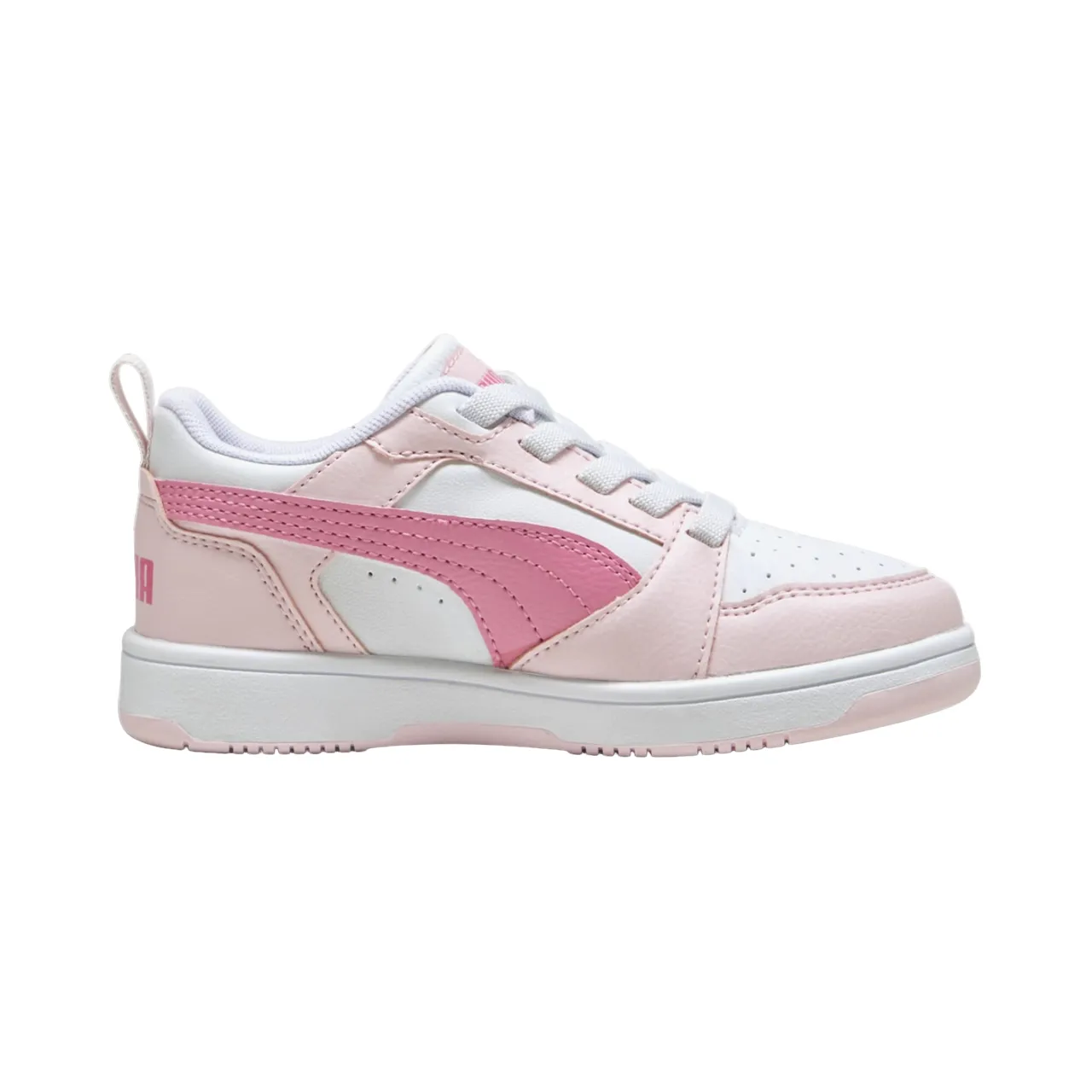 Puma Rebound v6 girls' sneakers shoe 396742-08 white-pink