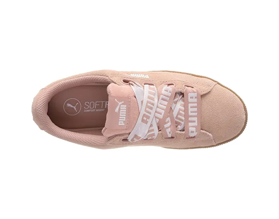 Puma women's sneakers with wedge Vikky Ribbon Bold 365314 02 peach