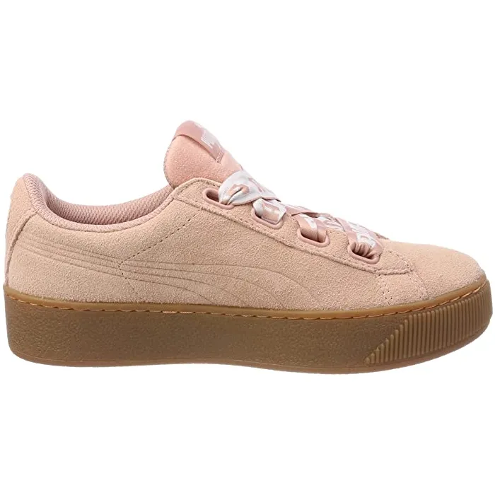 Puma women's sneakers with wedge Vikky Ribbon Bold 365314 02 peach