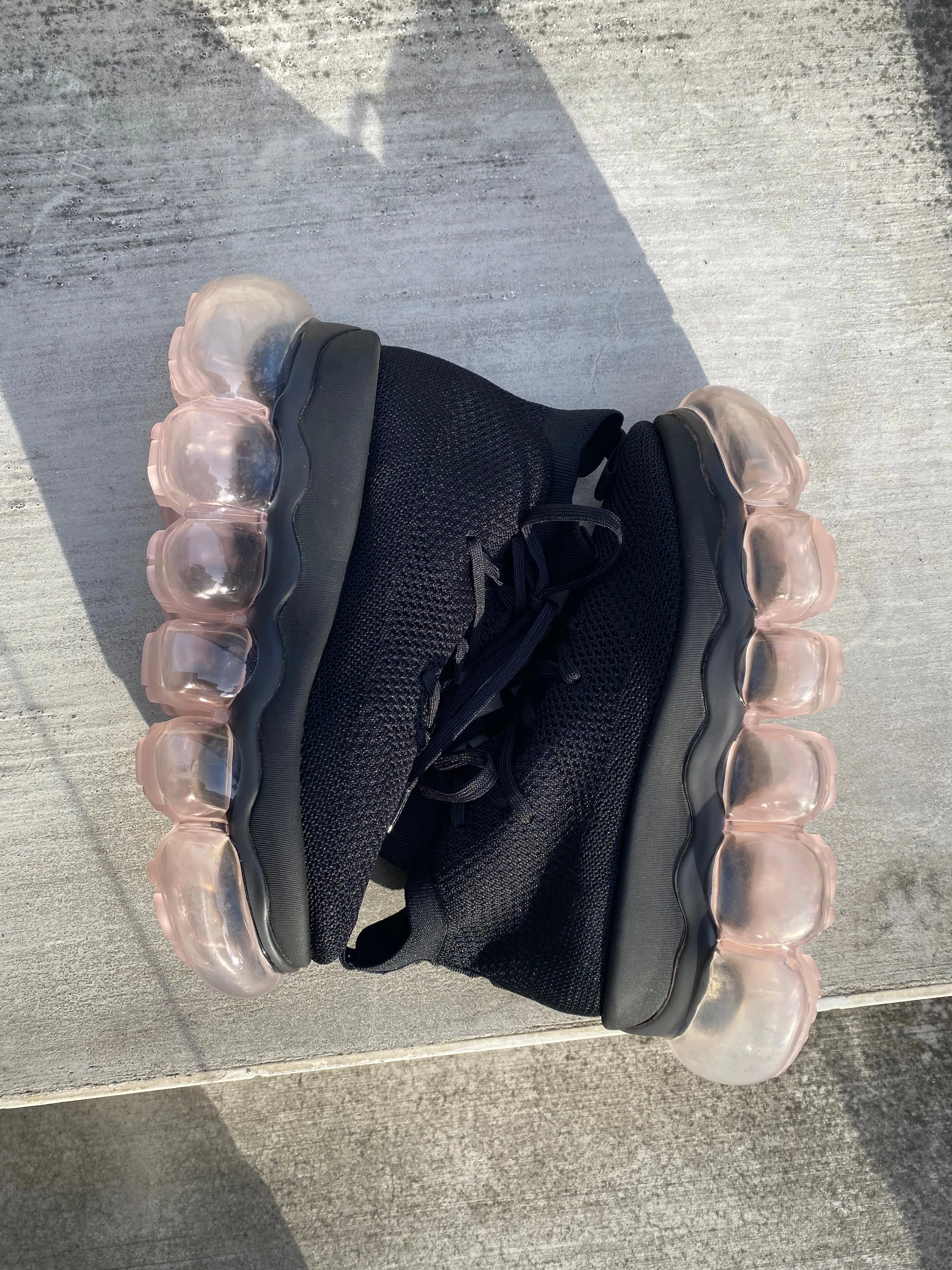 "Jewelry" High Shoes / Light Pink Black