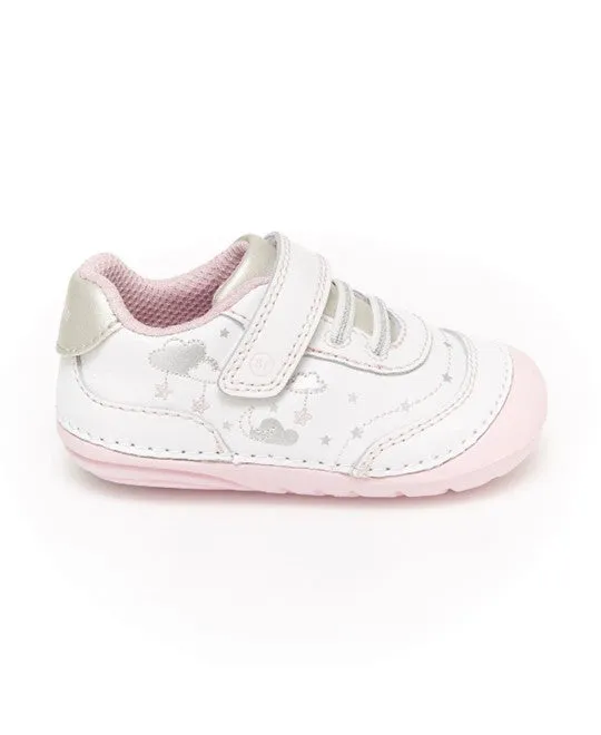 Soft Motion Adalyn Leather Sneaker - White/Pink