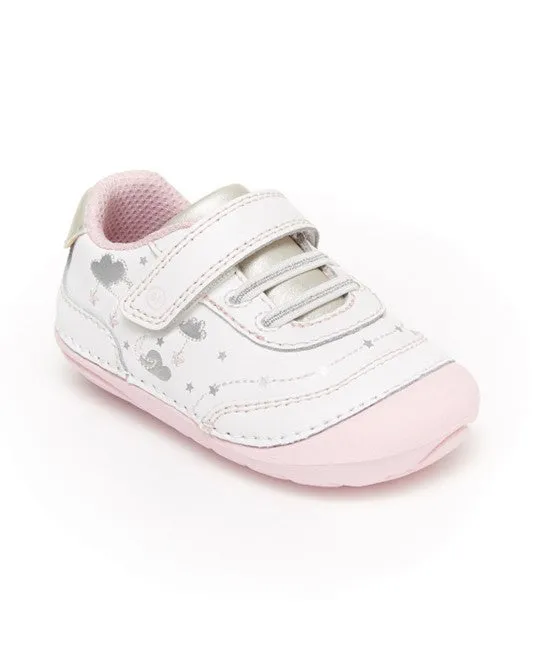 Soft Motion Adalyn Leather Sneaker - White/Pink