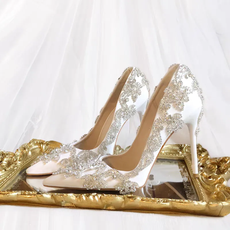 The Grecie Wedding Bridal Crystal Heels