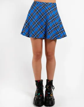 TRIPP NYC Turq Plaid Circle Skirt