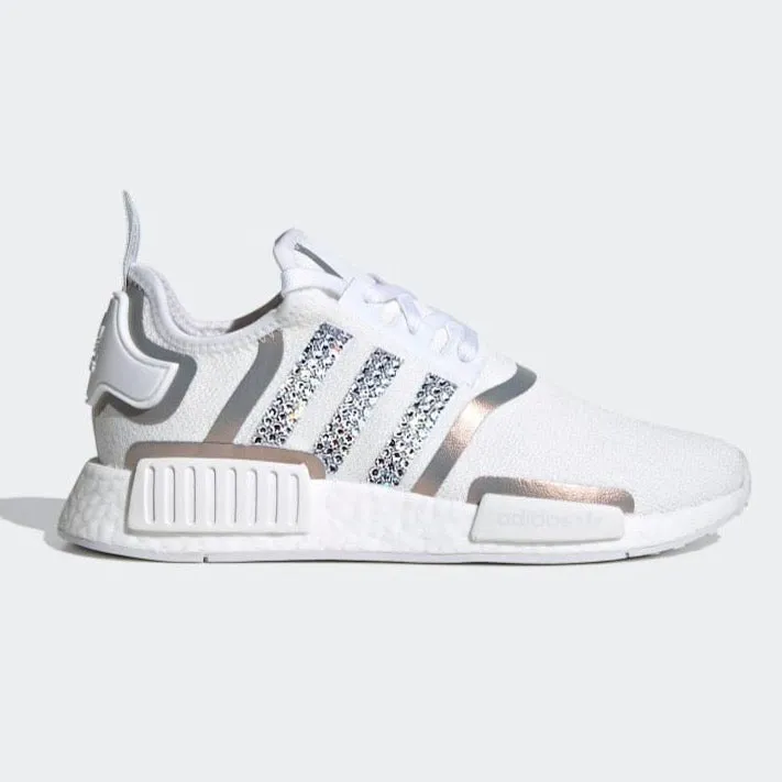 Warehouse SALE NMD R1 Women (White/Silver Shimmer)