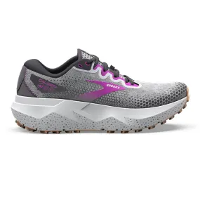 Women's Brooks Caldera 6, Oyster/Blackened Pearl/Purple, 12 B Medium