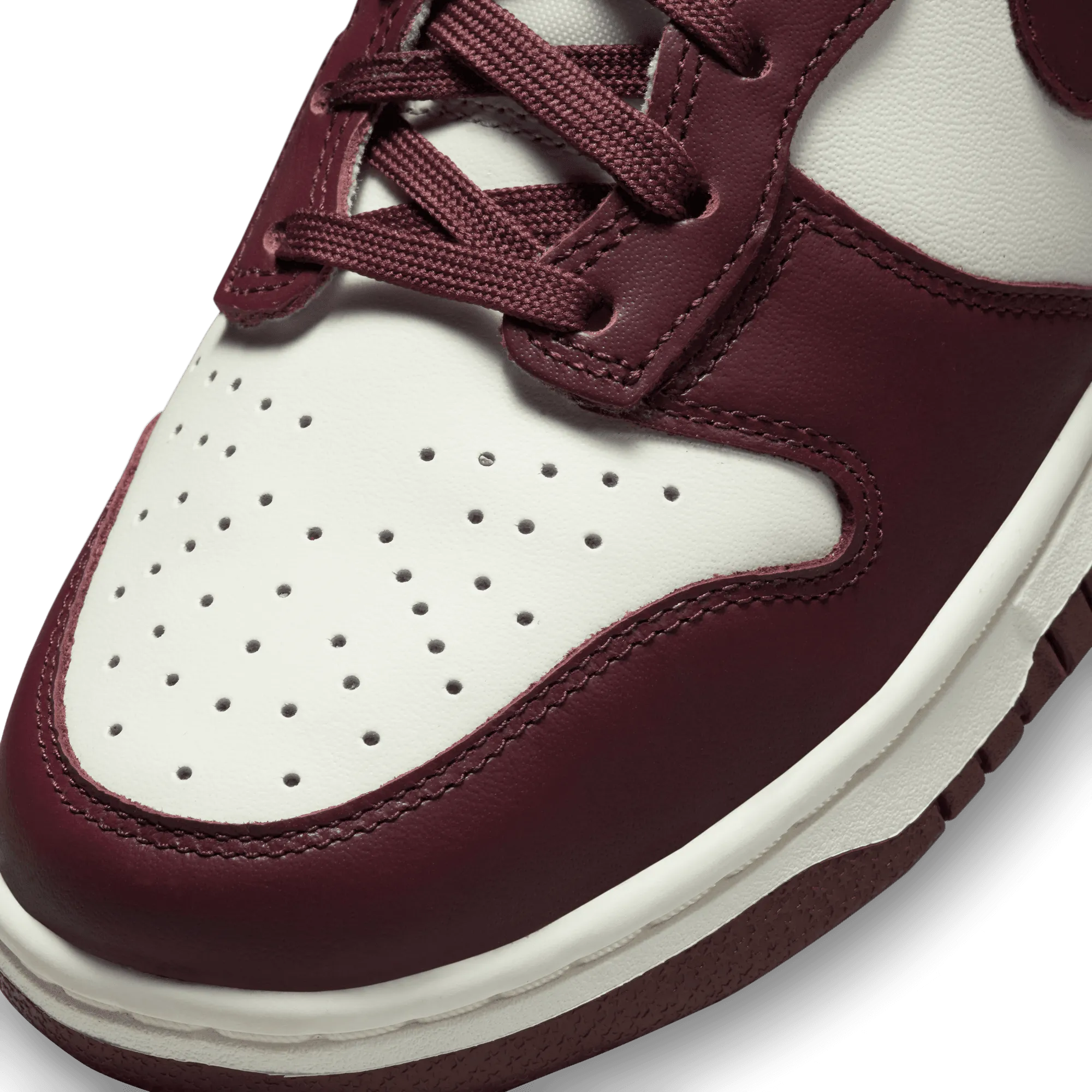 WOMEN'S NIKE DUNK HIGH - BURGUNDY CRUSH/BURGUNDY CRUSH-SAIL