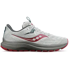 Women's Saucony Omni 21, Concrete/Berry, 9 B Medium