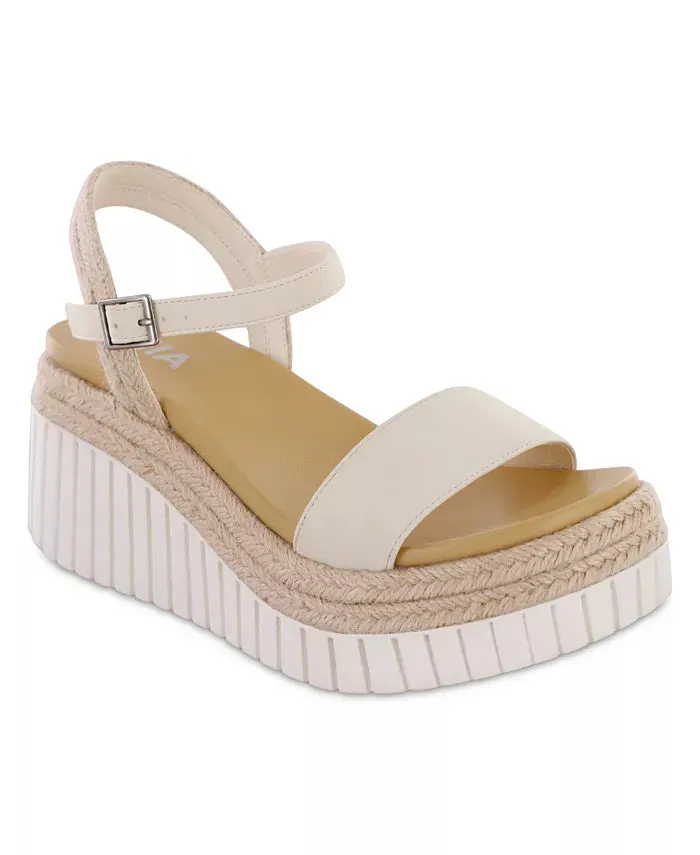 Zalia Wedge Sandal in SeaShell